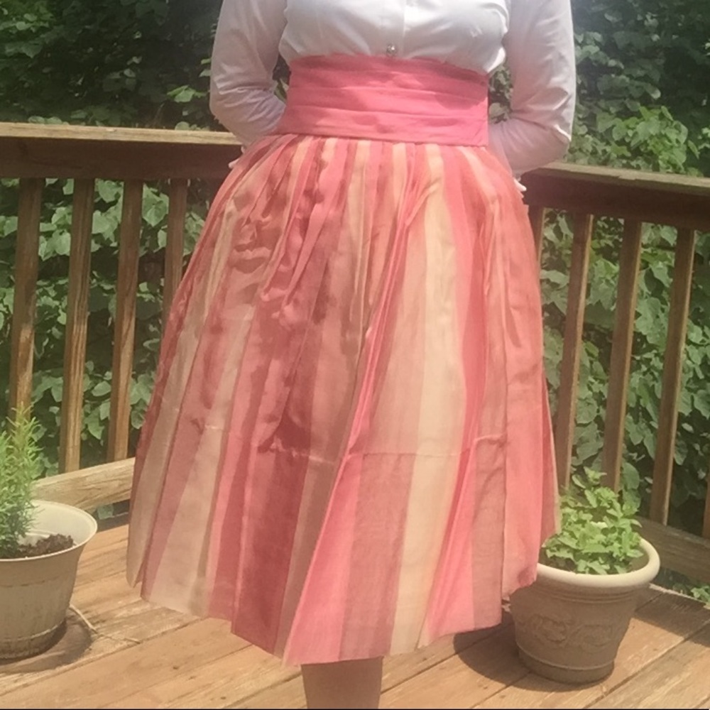 1950s Silk Organza Skirt - image 2